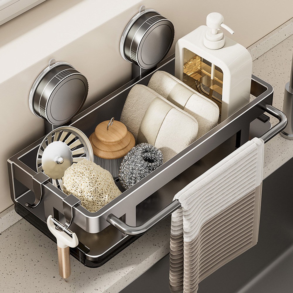 Briturn 주방 멀티 흡착식 수세미 거치대 13,200원