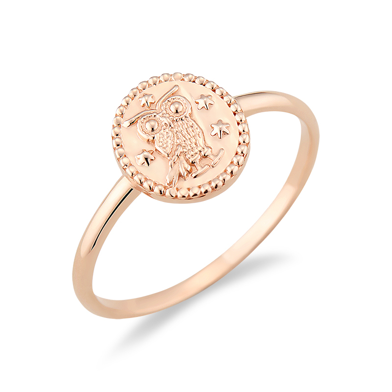 준쥬얼리 18K 럭키부엉이 코인 반지 672,600원