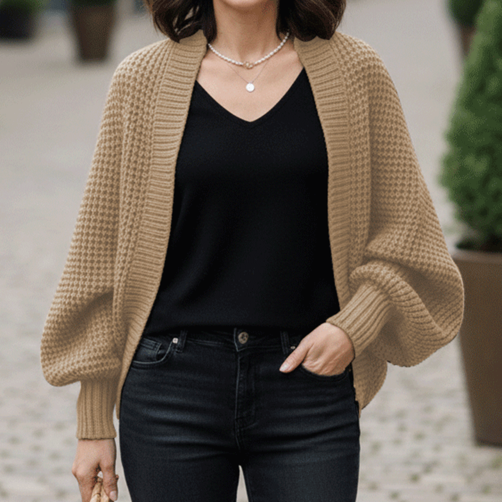 플라카 여성 루즈핏 오픈 하찌 니트 숄 볼레로 가디건 19,900원