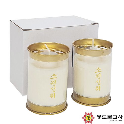 식물성천연팜양초(1일초)-54곽(108개)한박스(좋은인연)불교양초,제사초,법당초 145,000원