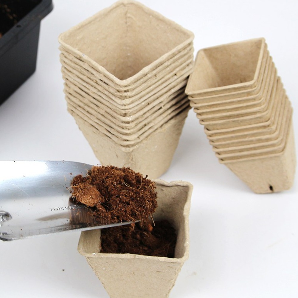 가든홀릭 지피포트 종이화분 삽목 자연분해 모종컵, 20개, 사각 6,500원