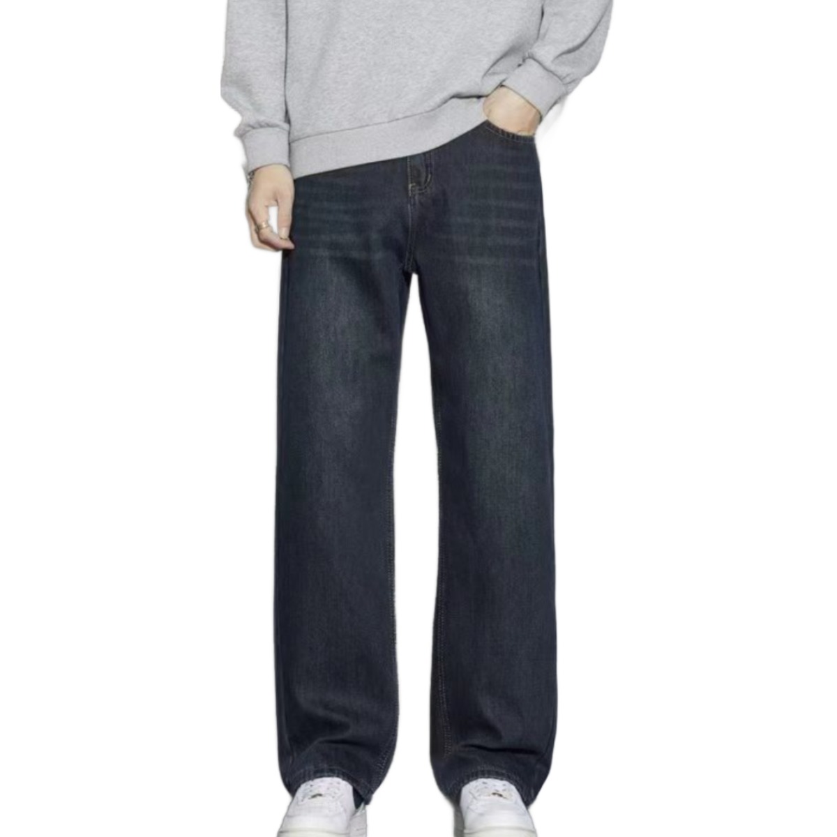 wassup 남자 청바지 세미 통바지 기모 와이드청바지 48,600원