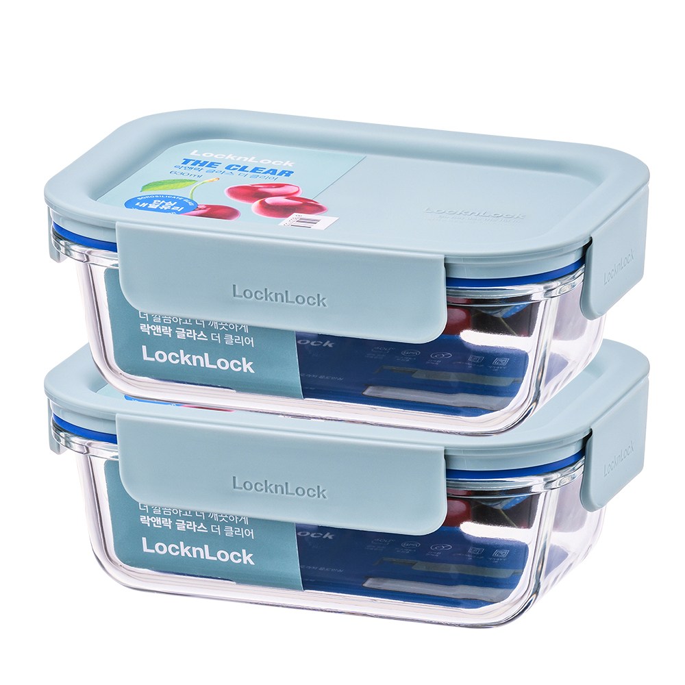 락앤락 LNG428S2 더클리어 유리밀폐용기 직사각 12,720원