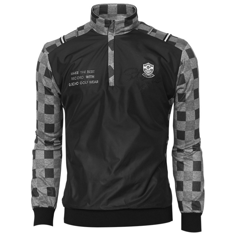 그렌에코 ges24901 남성 반집업 등배색 프린트 바람막이 티셔츠/아노락점퍼 79,200원