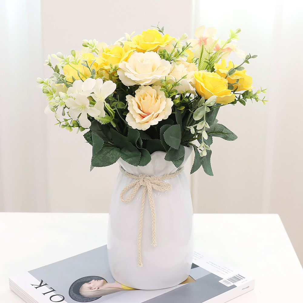 조아트 조화 스프레드 로즈 3p + 리본링클화병 대 세트 21,900원