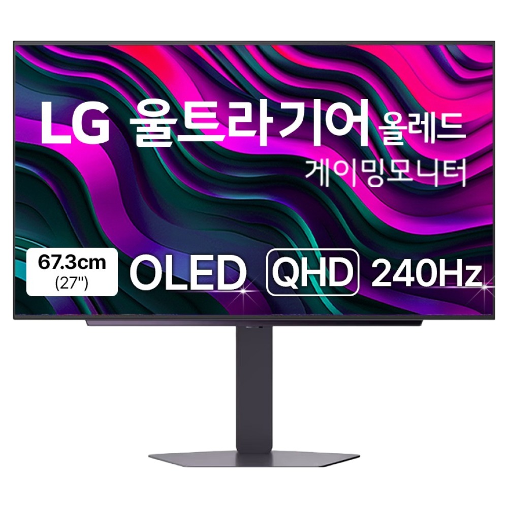 LG전자 QHD 울트라기어 올레드 게이밍 모니터, 67.3cm, 27GX704A 809,000원