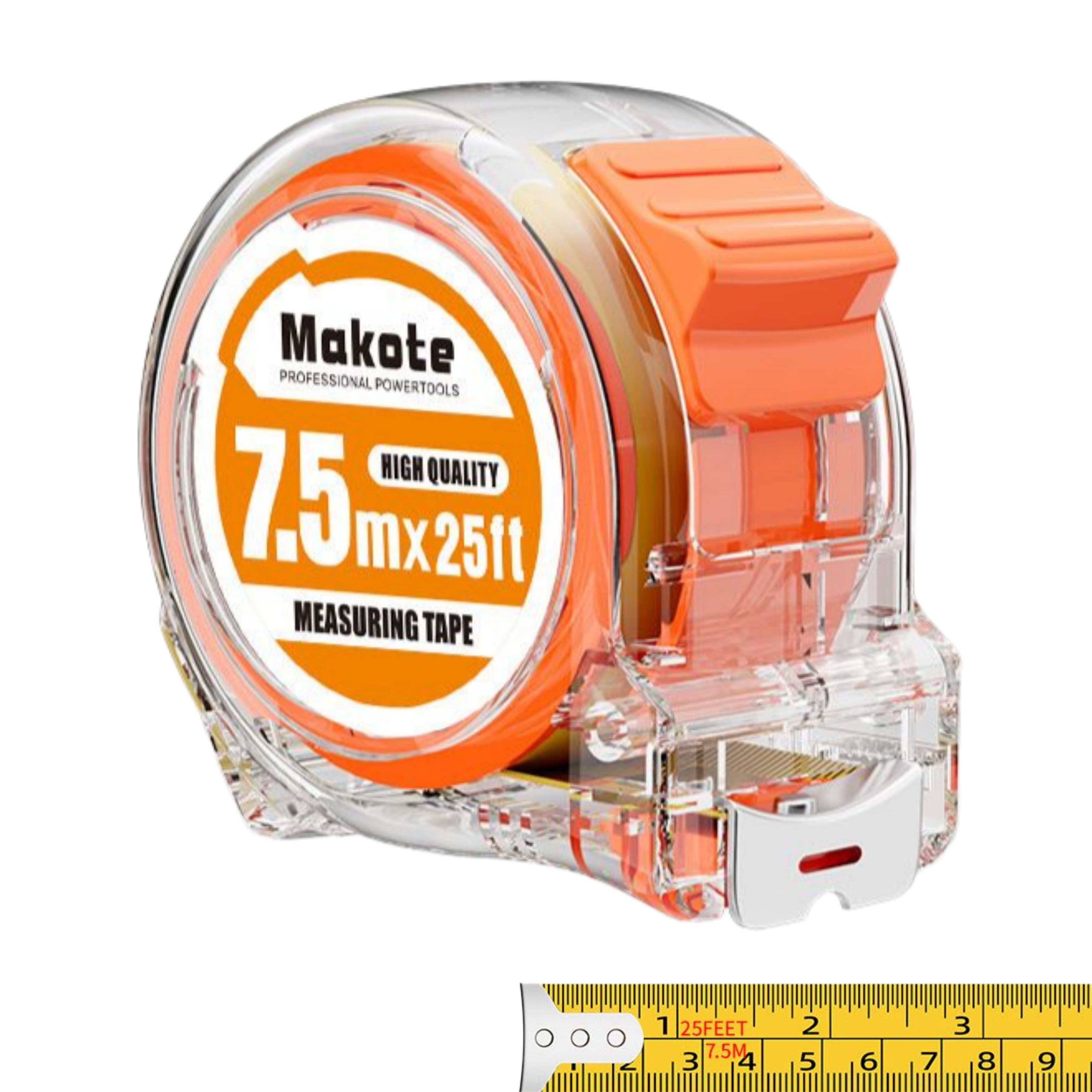 툴즈온 휴대용 고급형 줄자 광폭 줄자 5m 7.5m, 현재가 8,400원
