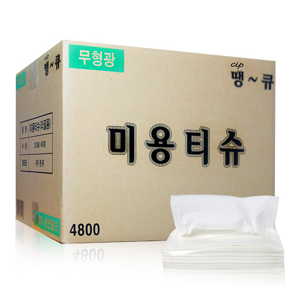 땡큐 미용티슈 절약형 100매x 50팩, 호텔 모텔 업소용 천연펄프 착한 티슈, 100매 24,050원