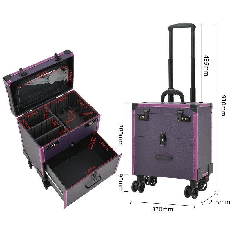 휴대용 메이크업캐리어 전문가용 위한 도구 아티스트 문신 상자 자수 트롤리가 메이크업 료 66,100원