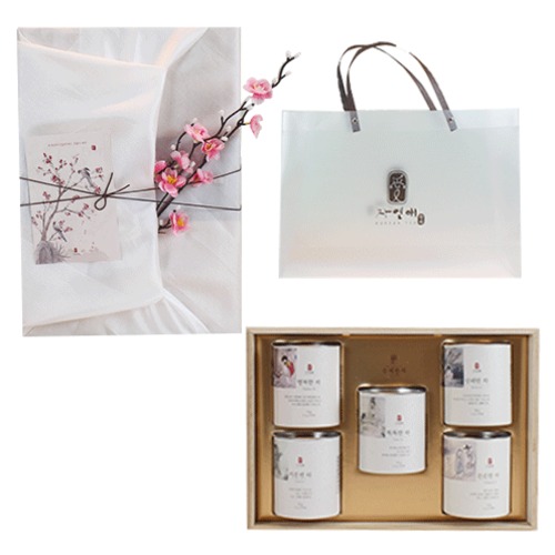 자연애 수제한차 진명차 5호 + 백새 보자기 포장 + 투명쇼핑백 선물세트, 수제한차 진명차 5호 + 백새 보자기 포장 + 투명쇼핑백, 1세트 80,000원