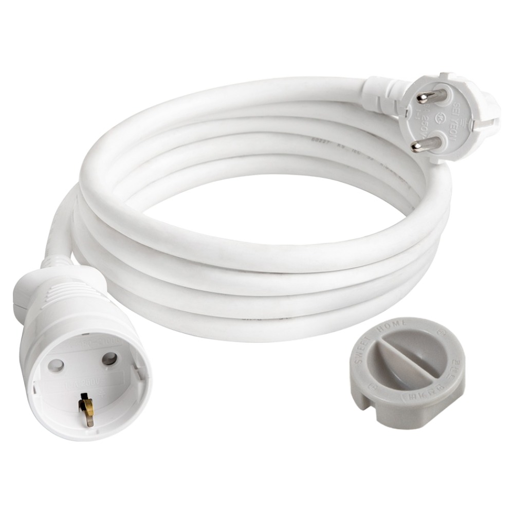 스윗홈 고용량 연장선 멀티탭 원형 1구 + 안전커버 1p, 5m, 단일 색상, 1개 18,500원