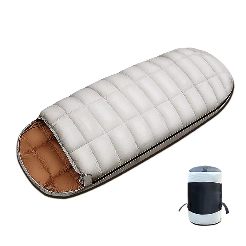 LINSHU 경량 1인용 동계침낭 2.5KG 에그 오리털다운 백패킹 캠핑 등산 차박 전용, 1개, 베이지 109,000원