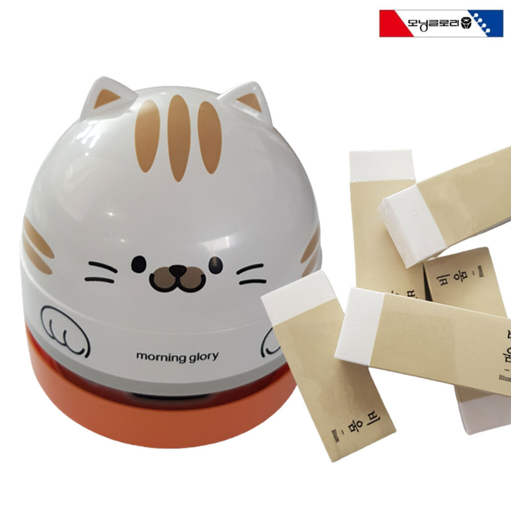 모닝글로리 냥냥이 지우개청소기+700비움지우개 5개 11,160원