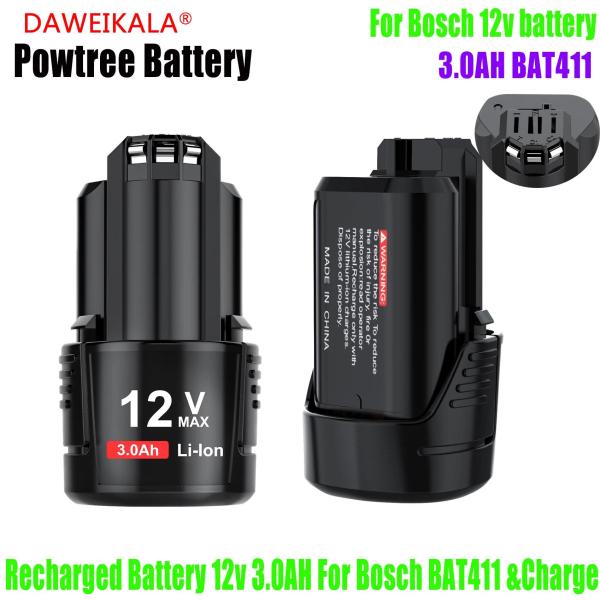 교체 배터리 12V Bosch 3000mAh BAT411 BOSCH BAT412A BAT413A D-70745GOP 2607336013 2607336014 PS20-2 16,750원