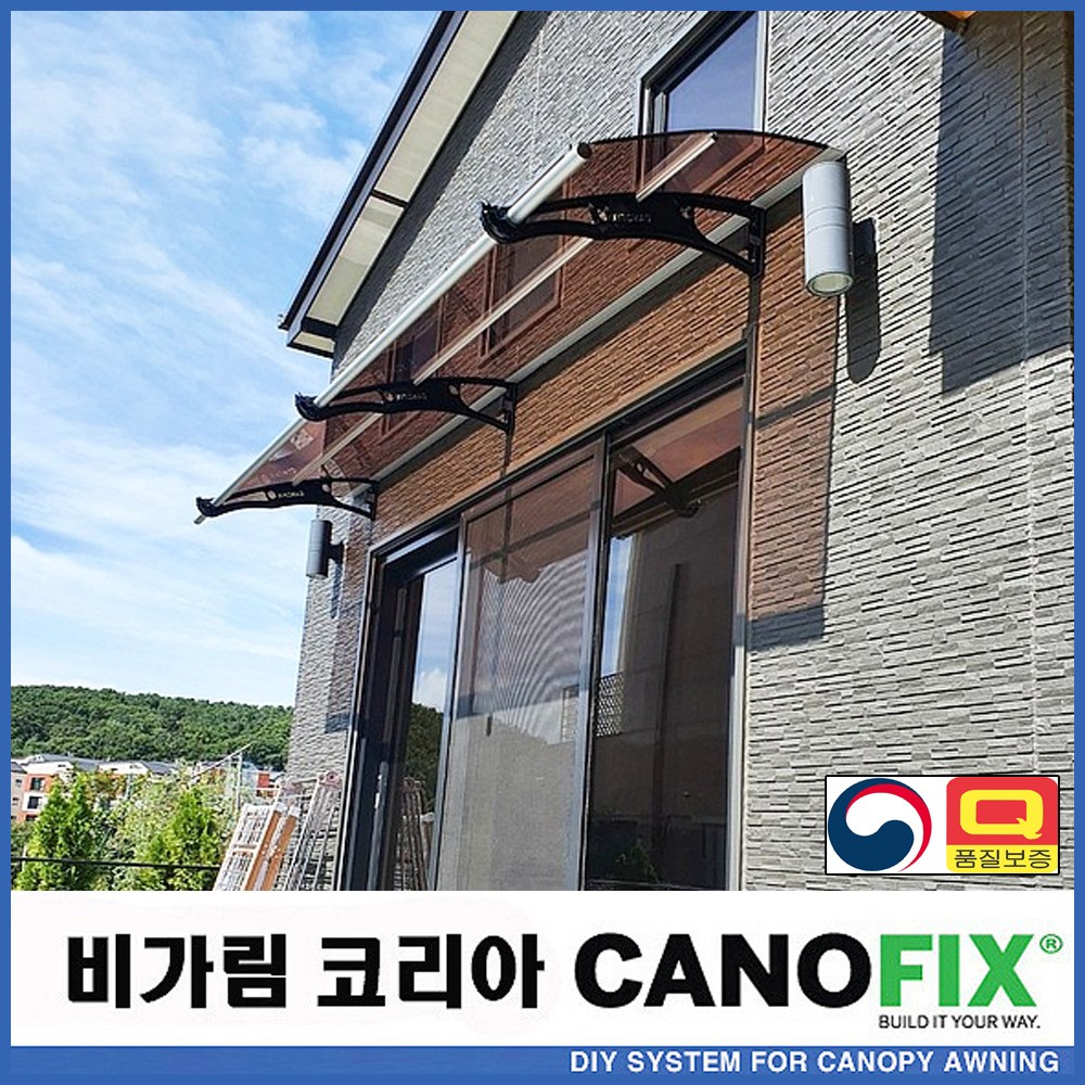 캐노픽스 800x2600 비가림막 창문 빗물막이 현관 비막이 차양막 렉산 테라스 캐노피 설치 주택 고정 어닝 셀프 차양 투명 폴리카보네이트 지붕 데크 처마 햇빛 비 가림막 diy 290,400원