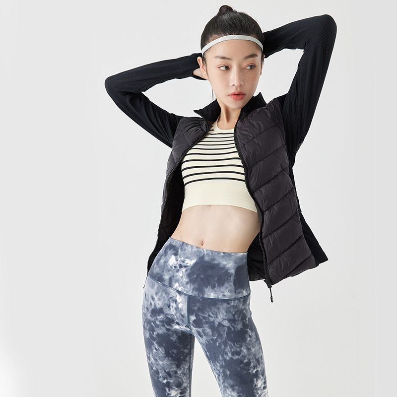 HA.M 여성 구스다운 경량 패딩 누빔 점퍼 등산복  요가 필라테스  숏패딩 바람막이  자켓 34,800원