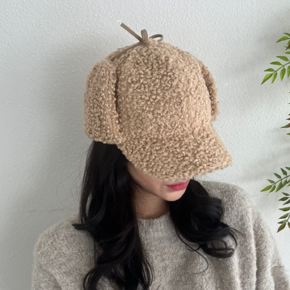 디베일 뽀글이 귀달이 볼캡 리본 겨울 트루퍼햇 귀덮는 스키장 털 방한 군밤모자 24,000원