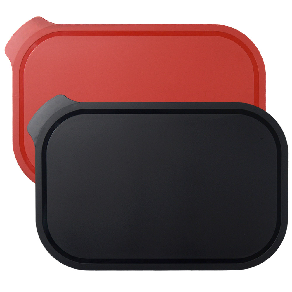 애슬라 칼집 안나는 4T 양면 항균 TPU 도마 2종세트, 블랙+크림슨레드, 1개 29,800원