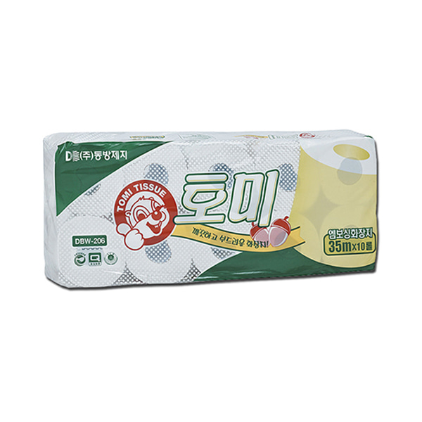 토미 두루마리 롤 화장지 엠보 2겹 35m 10롤 X 10팩, 10세트, 10개입 47,990원