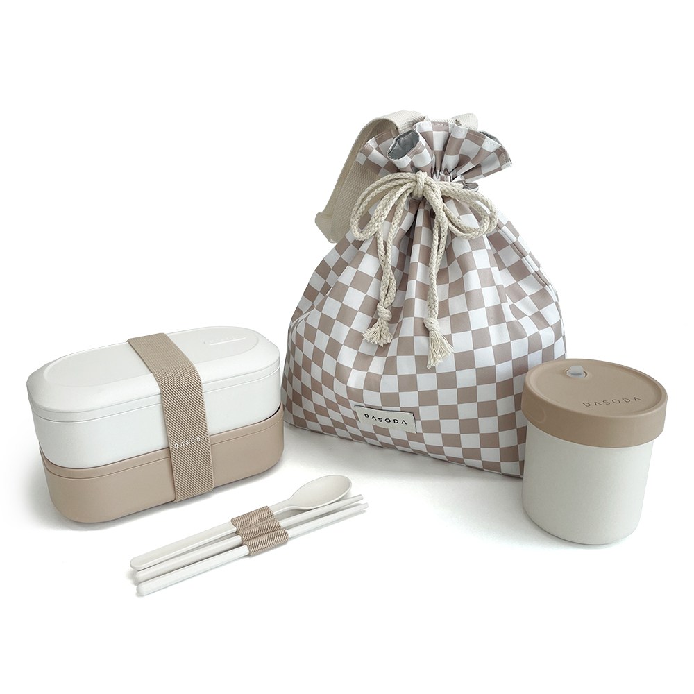 다소다 밤부 도시락통 세트, 브라운 세트, 1세트 25,900원