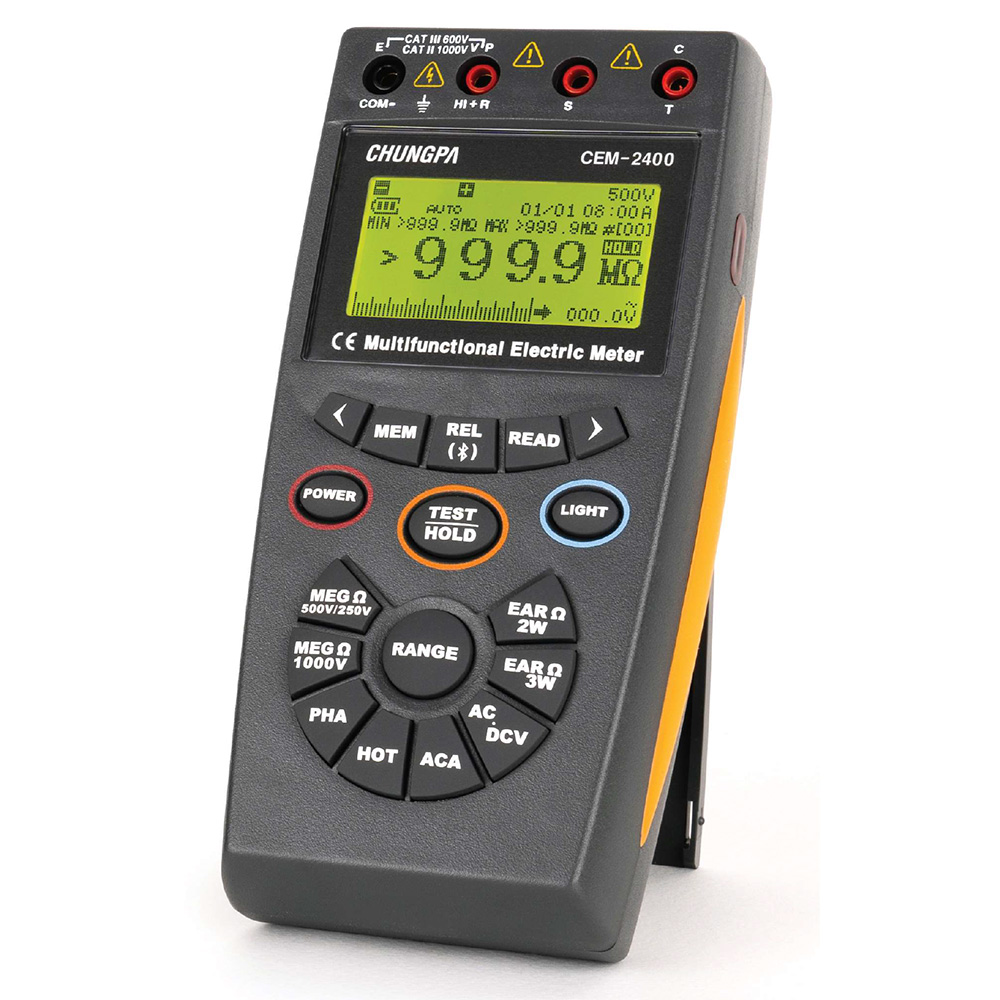 청파 전기안전 디지털 다기능계측기 CEM-2400 전압측정 절연저항 접지저항, 1개 1,310,000원