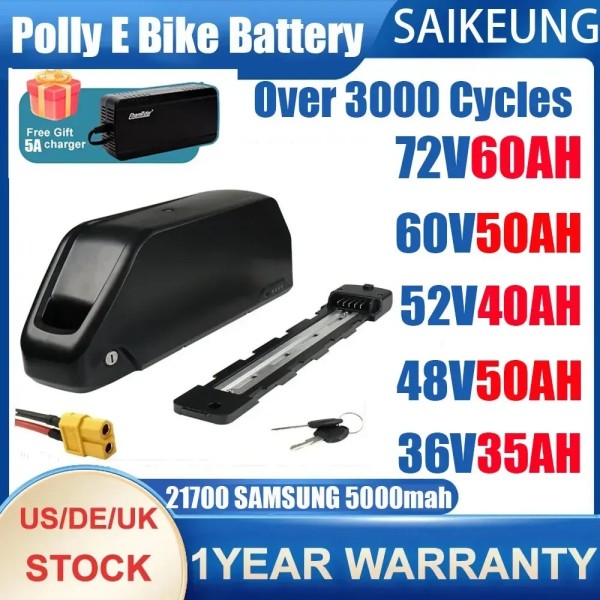 자전거정비전기 자전거 배터리 Downtube Hailong Polly DP7 48V 52 36 60 72V 20 25 30ah 35 40 50Ah 3000W 1,052,700원