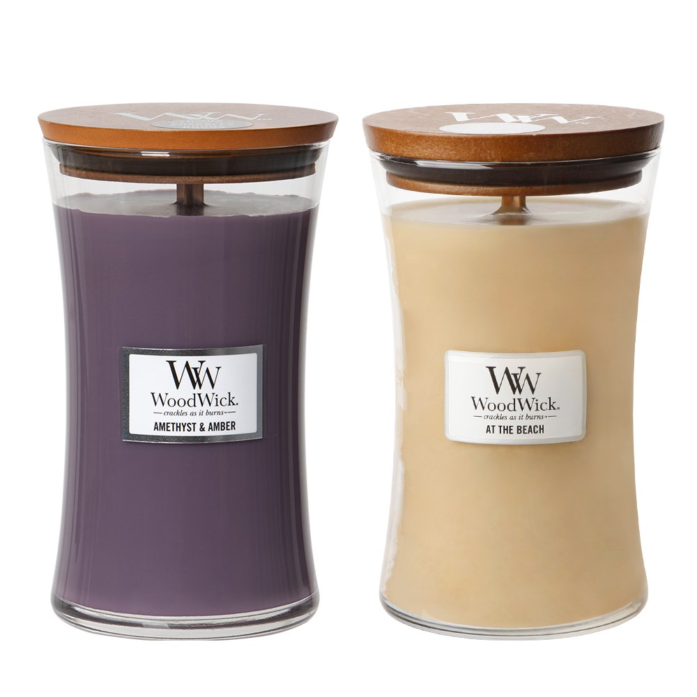 우드윅 라지 캔들 향초 2개 + 선물상자 + 쇼핑백, 2개, 609g, 08 애미시스트 앤 앰버,라벤더 앤시더 73,900원