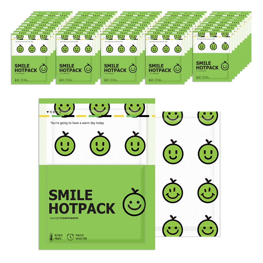 스마일 핫팩 100g 국산 손난로, 현재가 29,600원