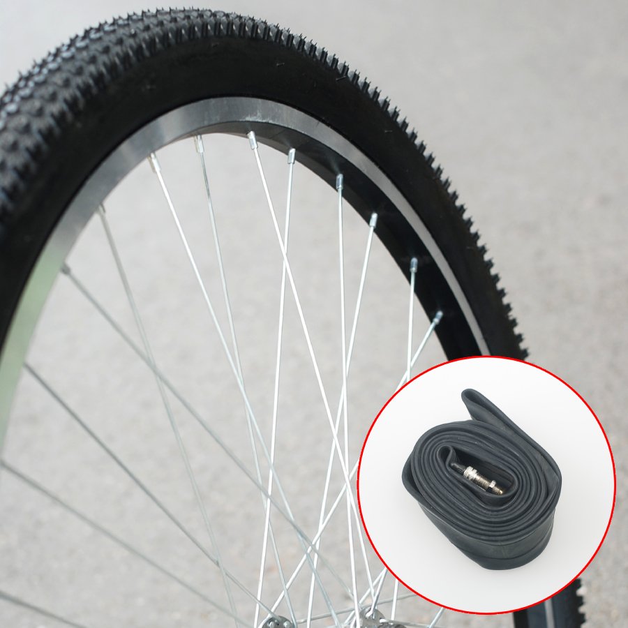 26X1.95(50-559)생활차 MTB 자전거 타이어+ 던롭 튜브 세트 50TPI JILUER 10,500원