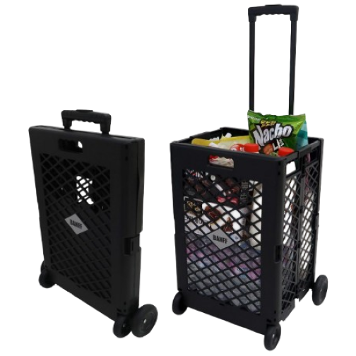 다용도 접이식 쇼핑 카트 폴딩카트 멀티카트 장바구니, 블랙, 1개 45,000원