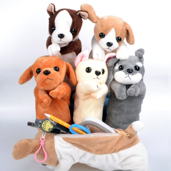 5시 당일출고 fooi 강아지인형 필통 댕댕이 펜 파우치 고리인형 봉제필통 빠른배송, 02.치와와 6,990원