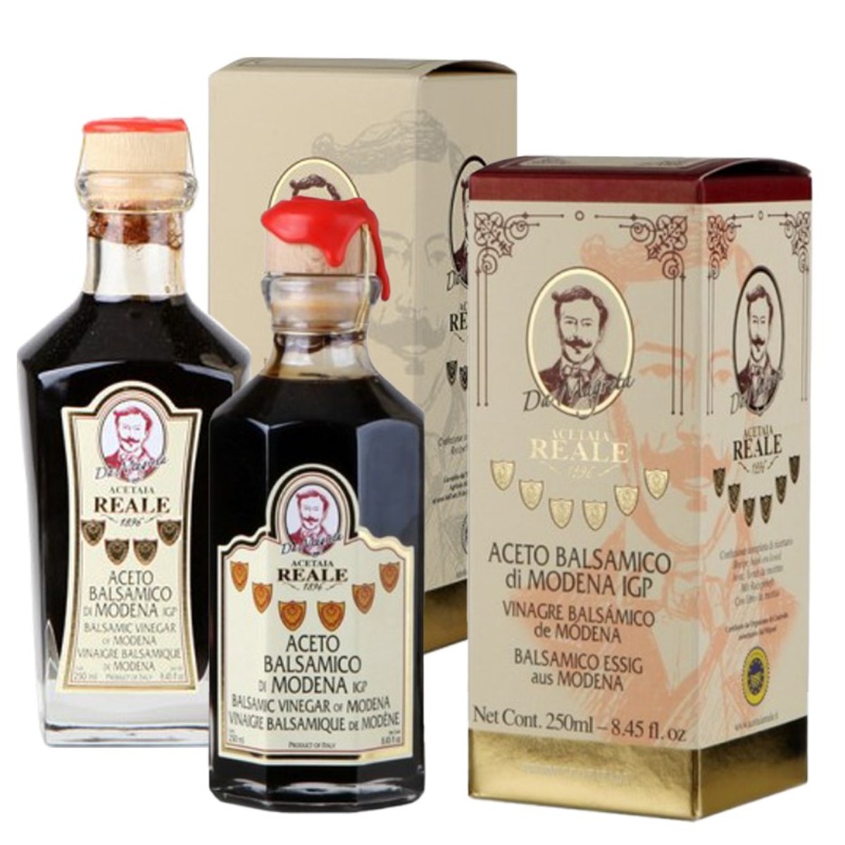 이탈리아 모데나 아체토 발사미코 디 모데나 8년숙성 & 12년숙성 발사믹IGP(유럽연합 인증 씰링) 발사믹 2종(250ML X 2병), 1세트, 250ml 92,500원