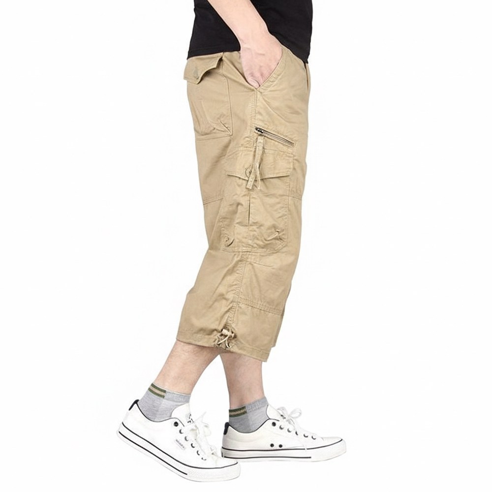차쿠 남성 7부 바지 카고포켓 작업복 바지 카고바지 벨트포함 밑단 스토퍼 끈조절 18,800원