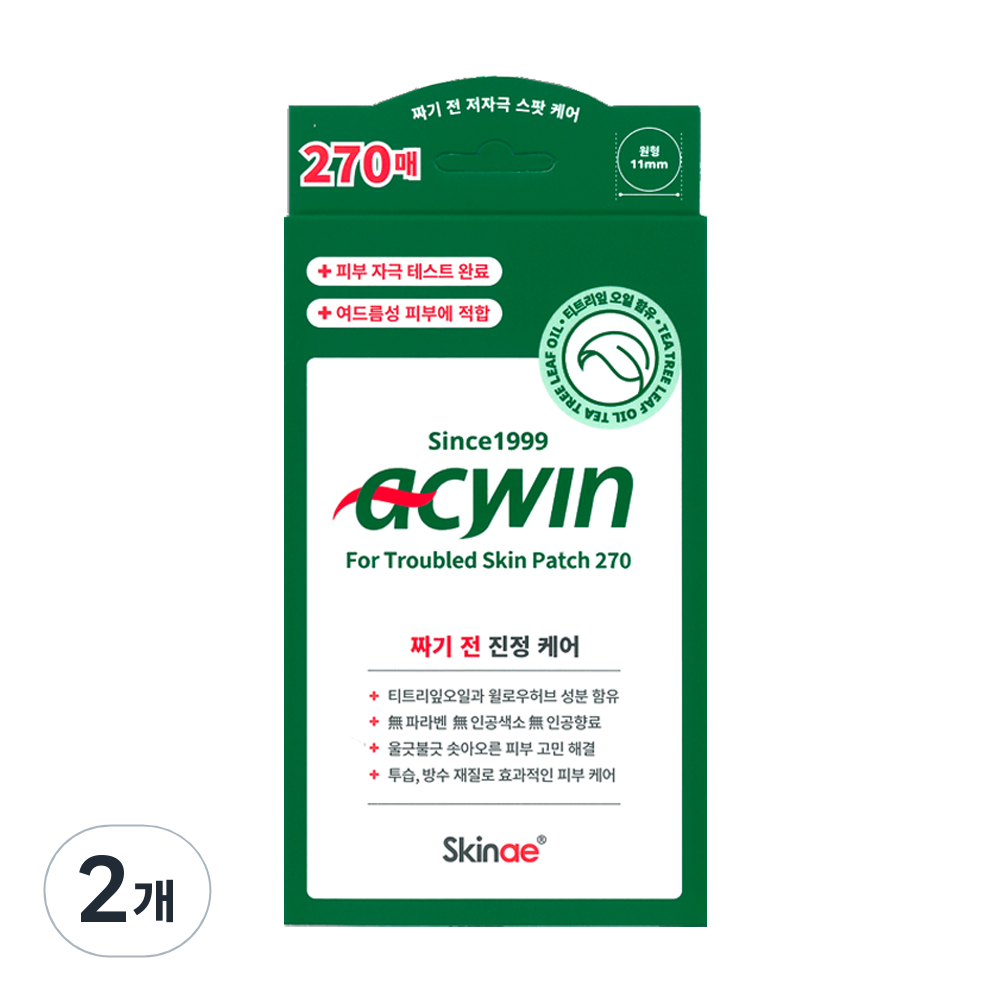 스킨애 아크윈 포 트러블 패치270 트러블케어, 270개입, 2개 18,900원