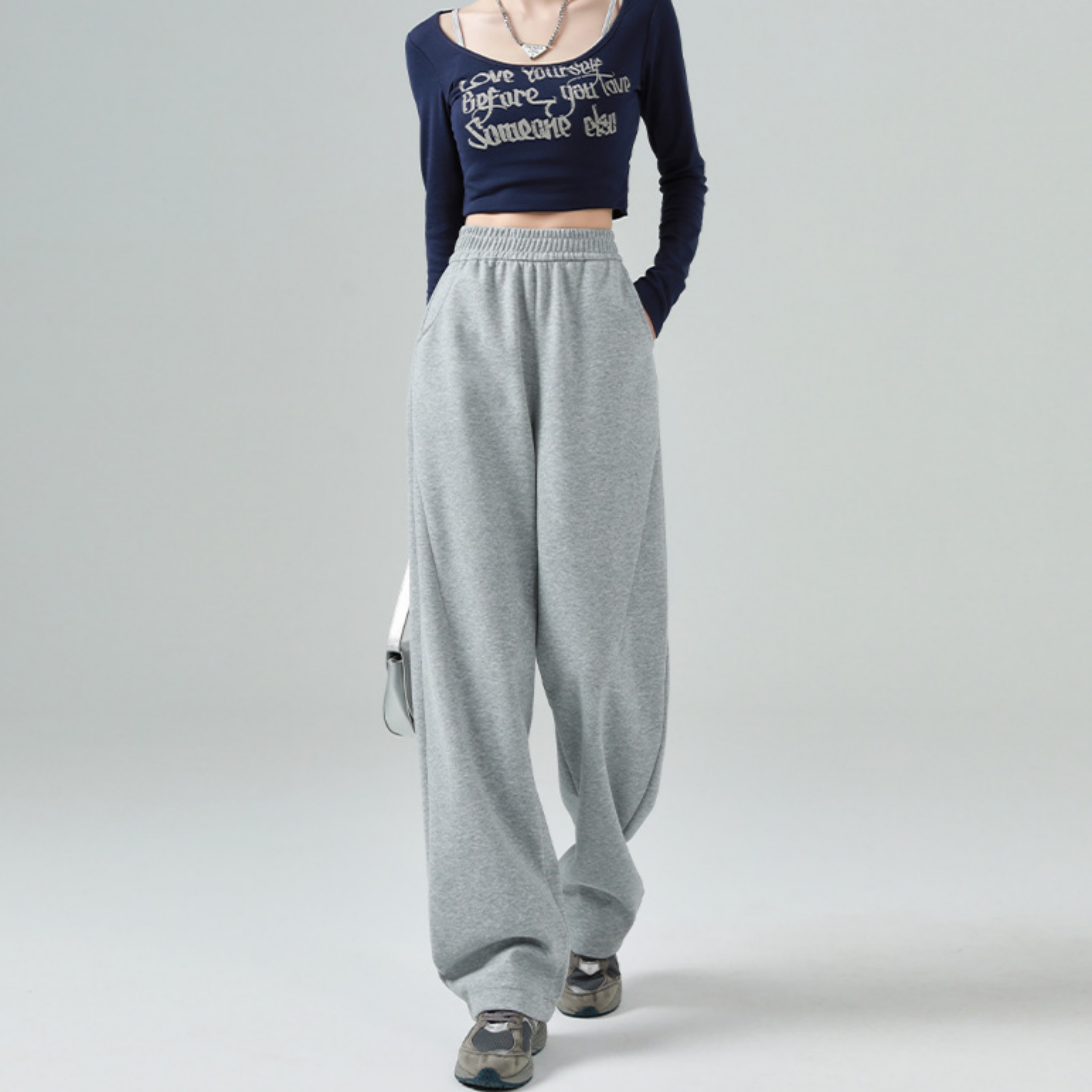 MS HOME 여성 트레이닝 팬츠 밴딩 와이드 빅사이즈 23,900원