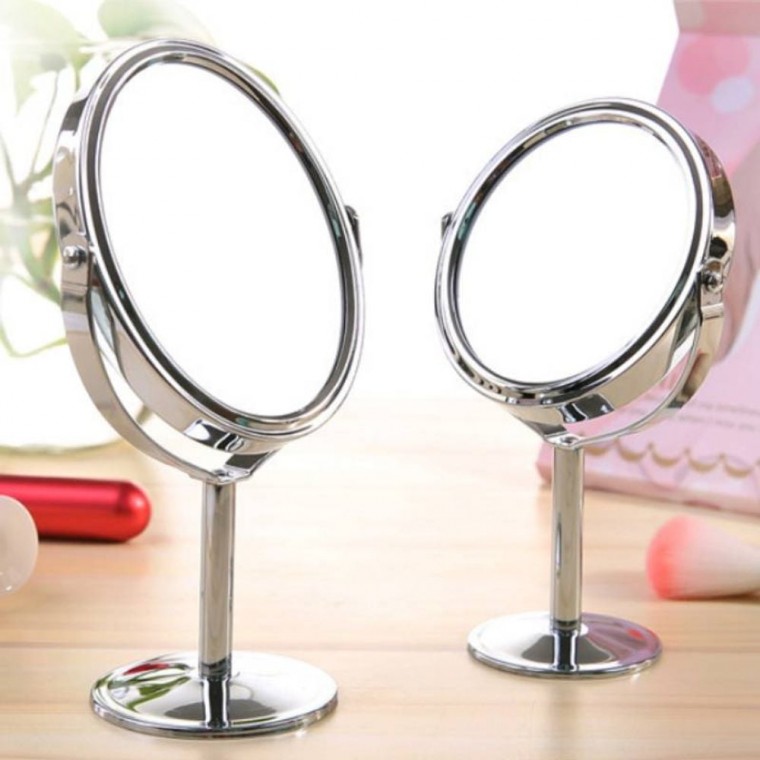 제이아르 탁상용 양면 거울 회전식 화장거울 스탠드 확대경 메이크업 거울 2개, 원형2p 10,630원