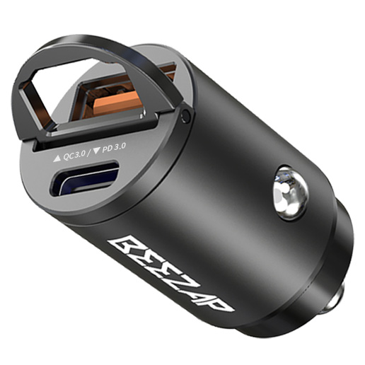 비잽 30W 듀얼 C&A타입 초미니 차량용 충전기, BZD33, Black 11,650원
