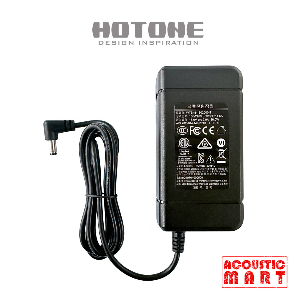 핫톤 Hotone Audio 18V 2A 센터 마이너스 정전압 어댑터 (PSD-17) 22,000원