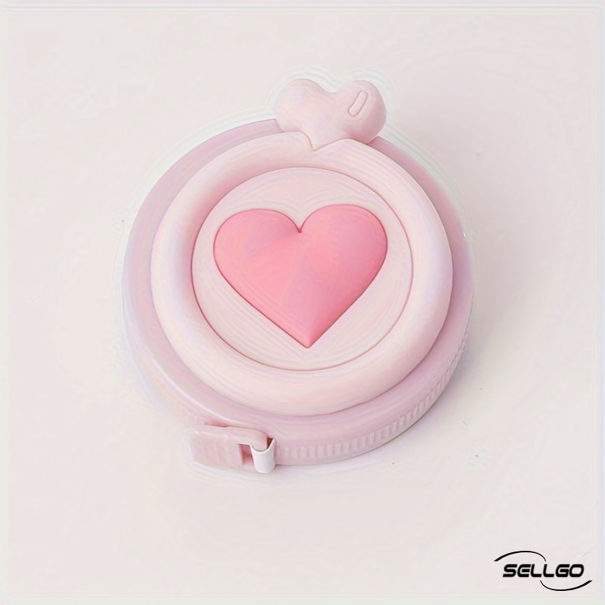 셀고 휴대하기좋은 미니양면줄자 150cm측정자, 1개, 핑크하트 5,100원