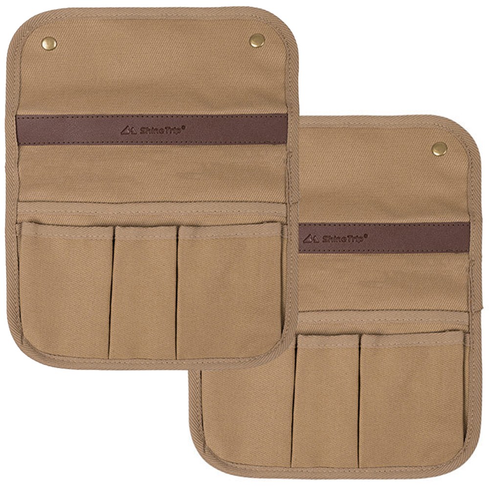 [Camping Azit] 캠핑 의자 사이드 포켓 2set, 브라운, 1단, 2개 19,800원