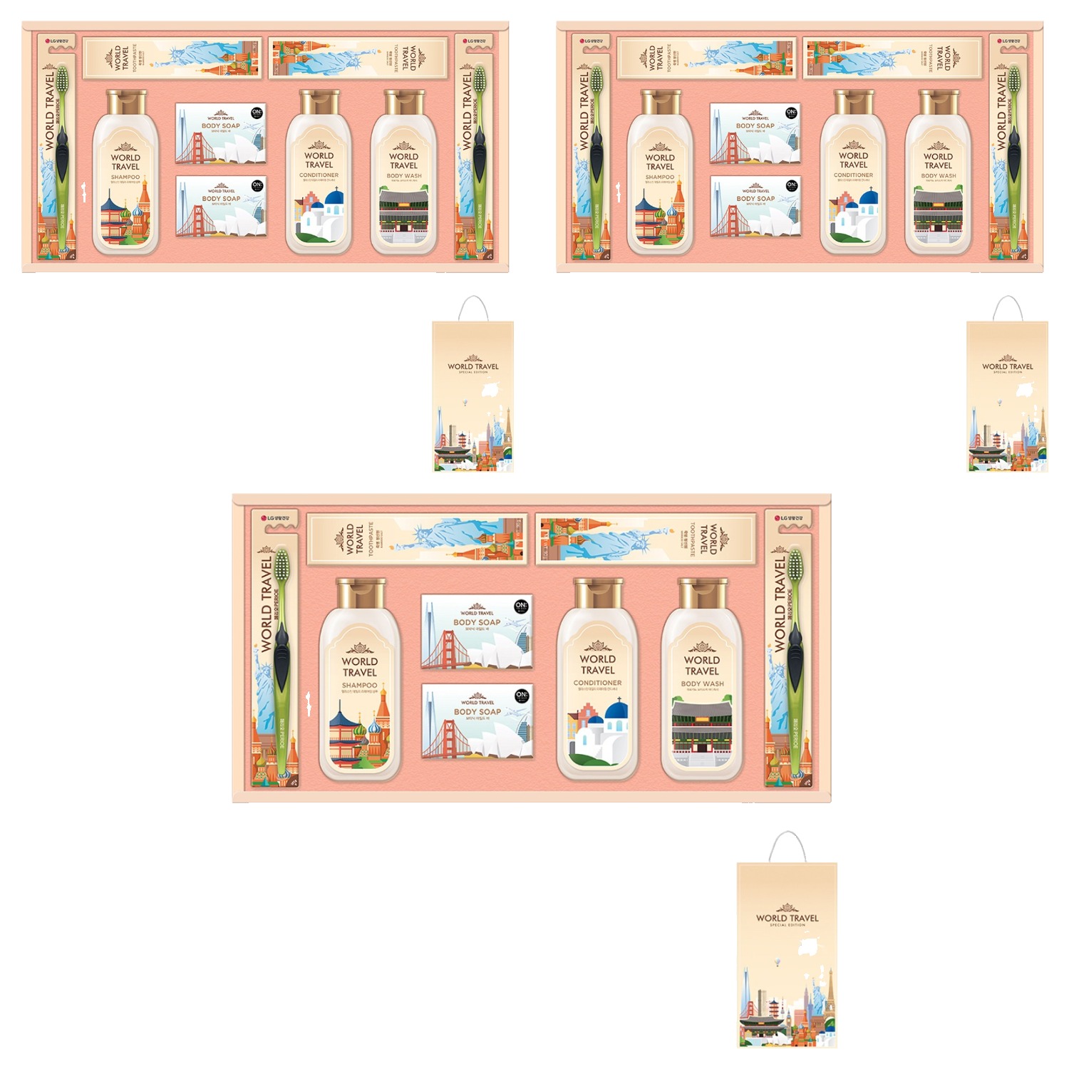 LG생활건강 월드트레블 G호 선물세트 + 쇼핑백 35,340원