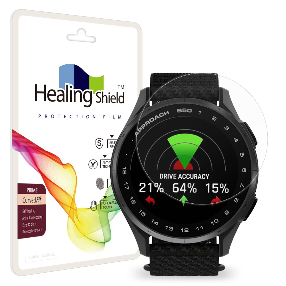 힐링쉴드 가민 어프로치 S50 프라임 고광택 액정보호필름 2매, 1개 11,520원