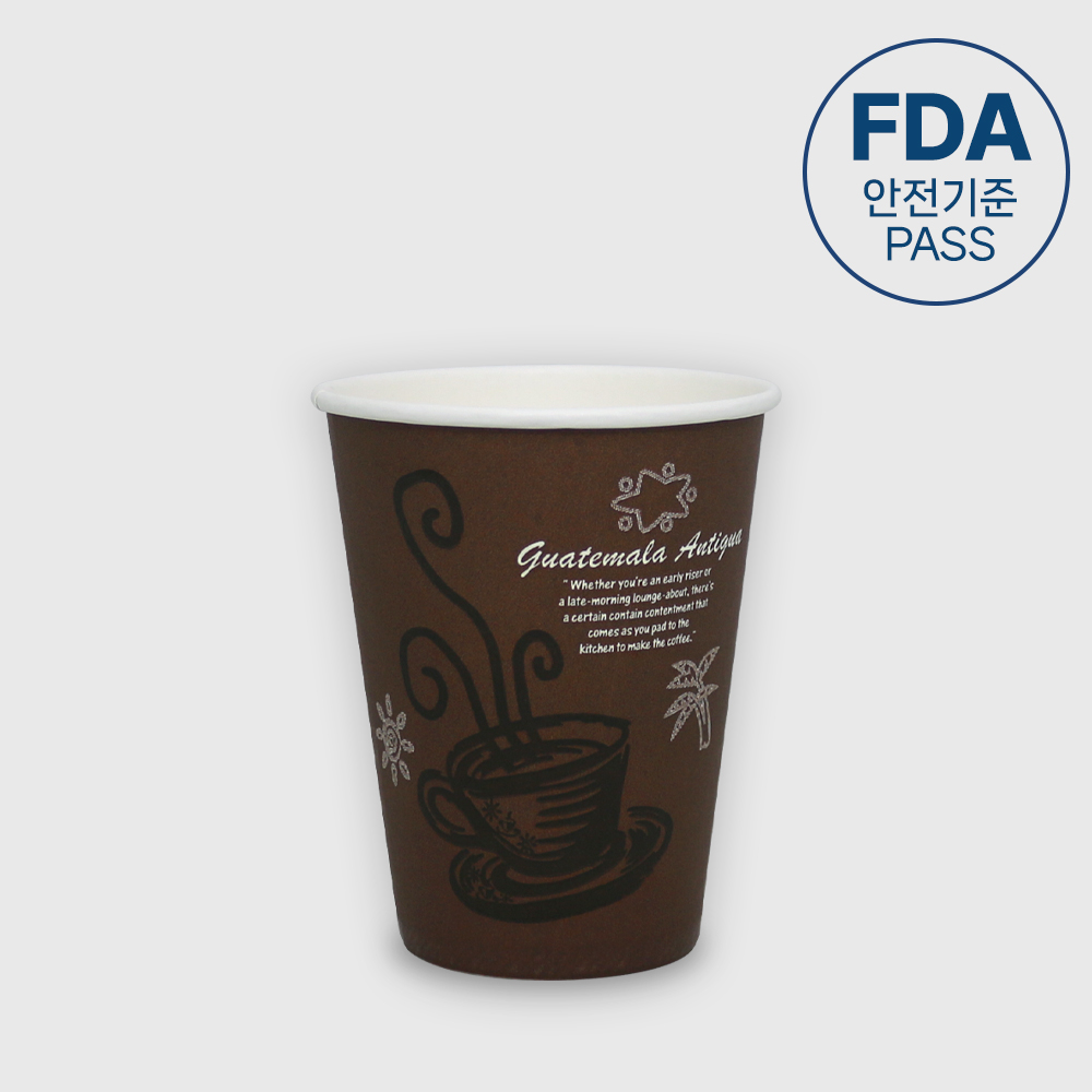 FDA승인 천연펄프 종이컵 커피 브라운 270ml (8온스), 1개, 1000개 58,400원
