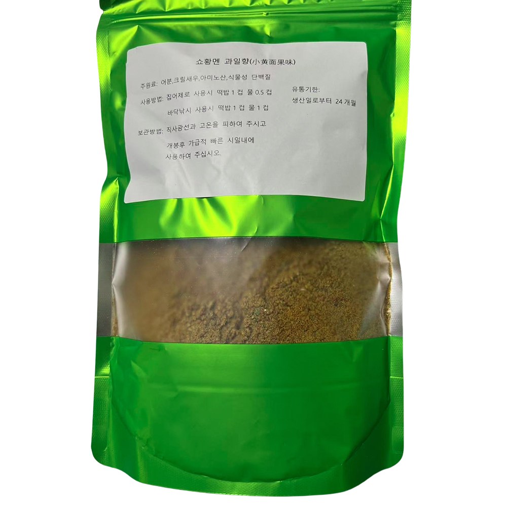 Fishing고고 쇼황멘시리즈 과일향이 첨가된 잉어/붕어/향어떡밥 쇼황멘 과일향, 1개, 500g 5,000원