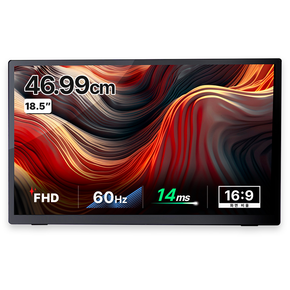 일렉싱크 FHD 덱스 미러링 휴대용 터치 모니터, 46.99cm, S18T, 현재가 199,000원