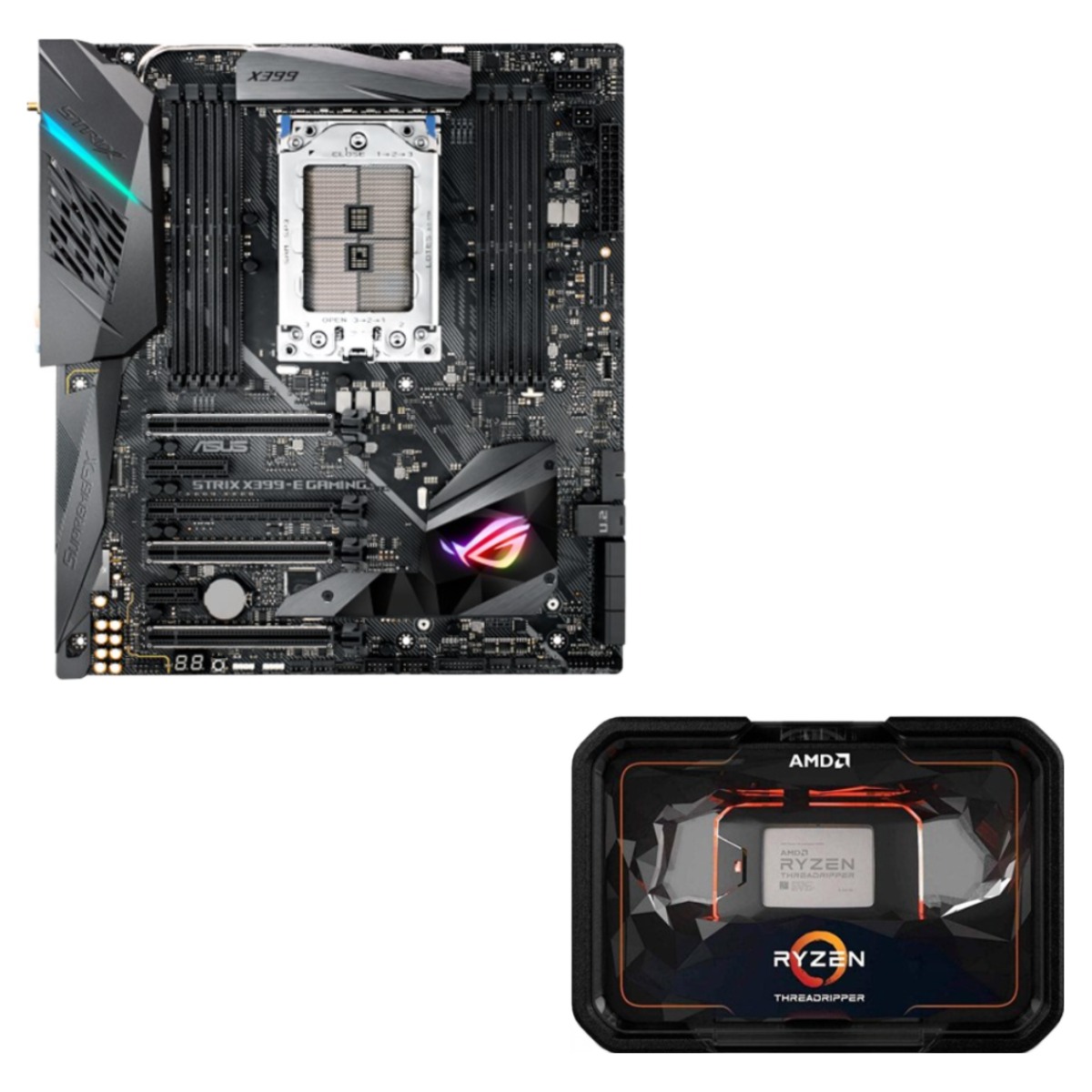 ASUS ROG STRIX X399-E GAMING 메인보드+AMD Ryzen ThreadRipper 2950X CPU 번들 백패널 미포함 629,000원
