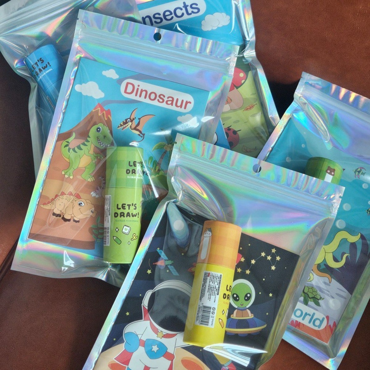 구디팩토리 12색 색연필 색칠놀이 유치원 선물 답례품 구디백, 5개, 혼합 16,000원