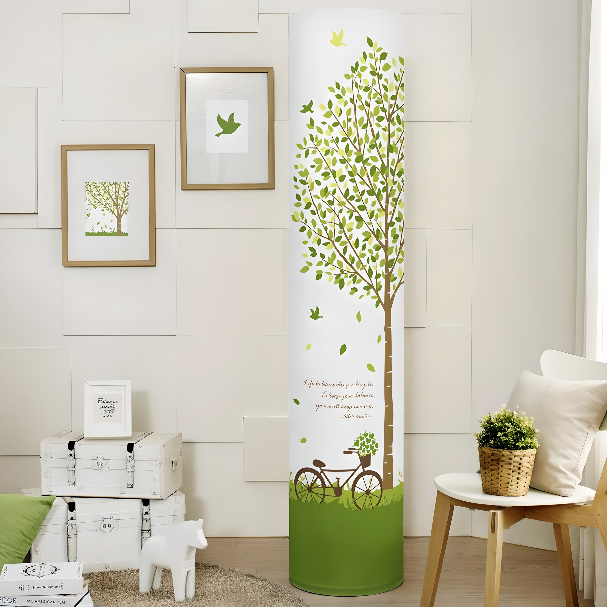 더자리 스판 스탠드 에어컨커버 17,900원