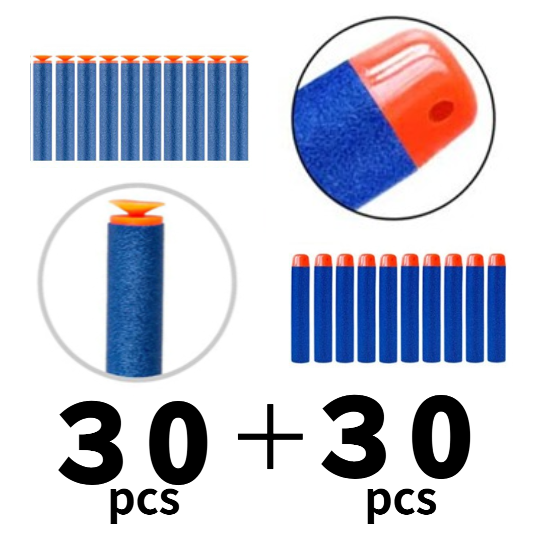 애즐토즈(A+Toys) [국내직배송] 너프건 총알 호환 <흡착,일반>세트 30+30 5,900원