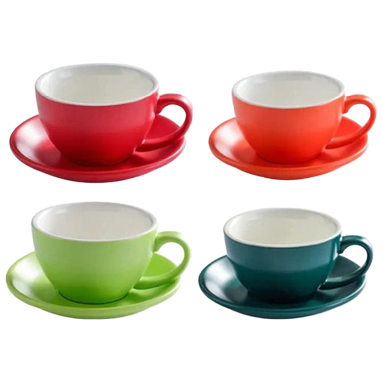 무광택 세라믹 라떼 커피 잔  컬라커피잔 세트 300ml 색상맞춤형 65,900원